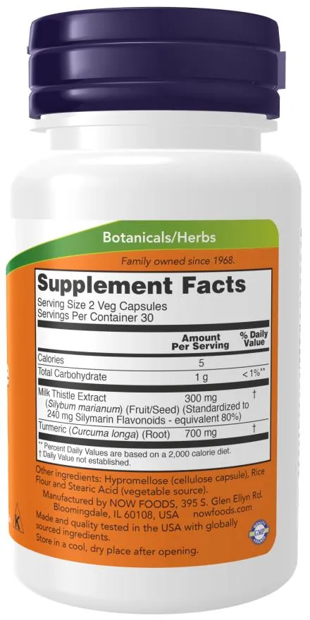 Розторопші екстракт NOW Milk Thistle Extract 150 мг вег. капсули №120