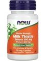Расторопша, силимарин (Silymarin) NOW Milk Thistle экстракт, капсулы по 300 мг №50