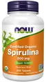 Спіруліна NOW Spirulina Organic 500 мг таблетки №200