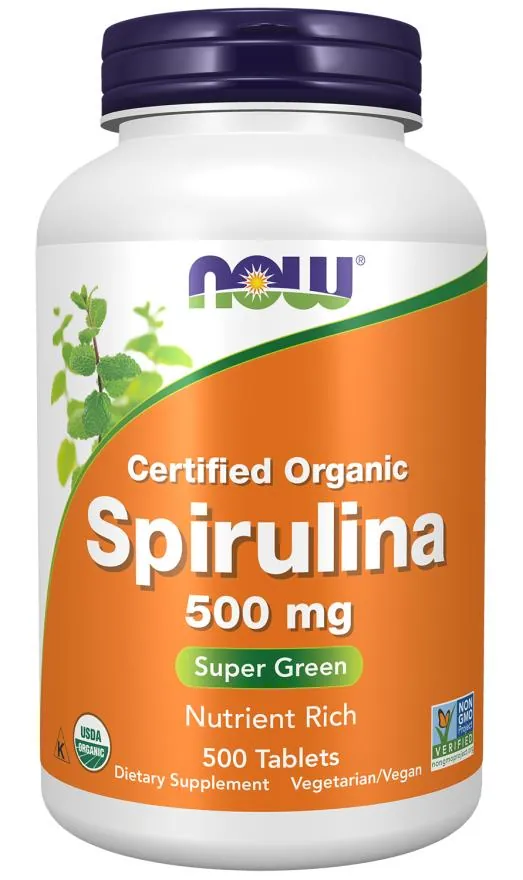 Спіруліна NOW Spirulina Organic 500 мг таблетки №500