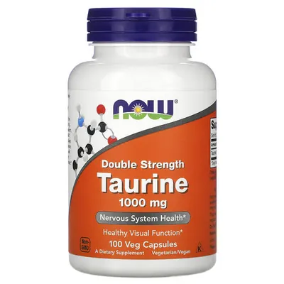 Таурин NOW Taurine 1000 мг вег. капсули №100