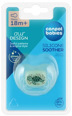 Пустушка силіконова Canpol Babies Love&Sea 34/902 кругла 18+ місяців, 1 шт