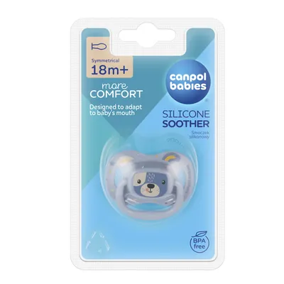 Пустушка силіконова Canpol Babies Cute Animals симетрична 34/926_ua, 18+ місяців, 1 шт