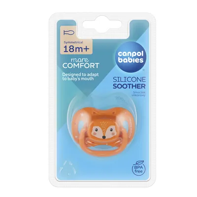 Пустушка силіконова Canpol Babies Cute Animals симетрична 34/926_ua, 18+ місяців, 1 шт