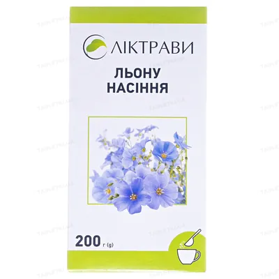 Льону насіння по 200 г у пач. з внут. пак.