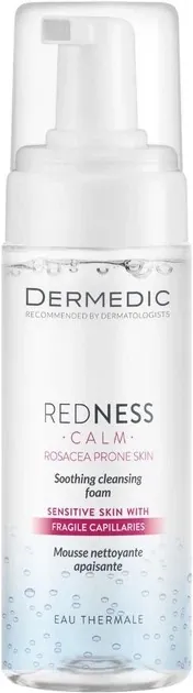 Пінка для обличчя Dermedic Redness Calm заспокійлива для вмивання, 170 мл