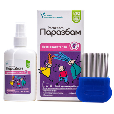 Паразбам Baum Pharm спрей косметический от педикулеза, 100 мл