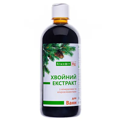 Хвойний екстракт Бішофіт Mg++ з мінералами і мікроелементами, 500 мл