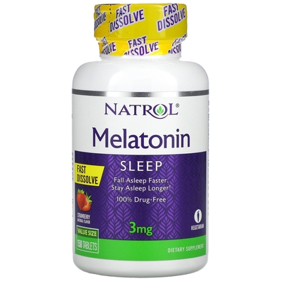 Мелатонин Natrol Melatonin 3 мг, 150 таблеток