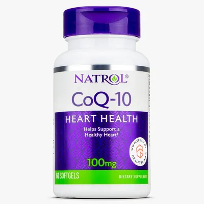 Коензим Natrol CoQ -10 100 mg, 60 капсул