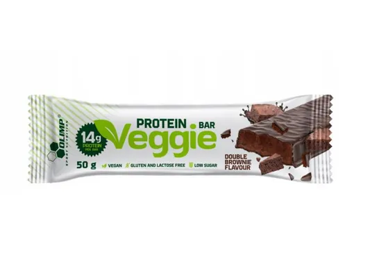 Батончик протеїновий Olimp Veggie Protein Bar подвійний шоколад, 50 г