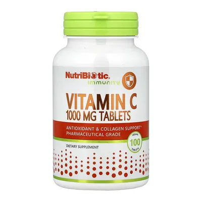 Вітамін C NutriBiotic Vitamin C 1000 мг, 100 таблеток
