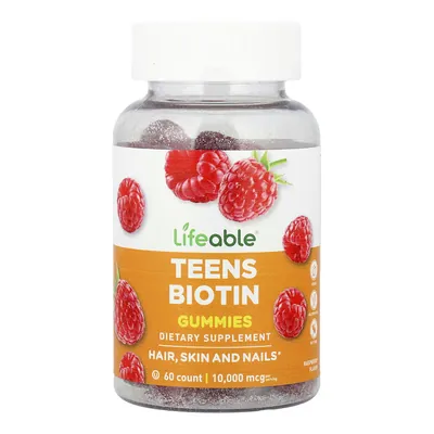 Біотин для підлітків Lifeable Biotin Teens, 60 жувальних цукерок