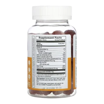 Вітаміни групи В + вітамін С Lifeable B Complex + Vitamin C зі смаком полуниці, 60 жувальних цукерок
