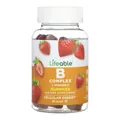 Вітаміни групи В + вітамін С Lifeable B Complex + Vitamin C зі смаком полуниці, 60 жувальних цукерок