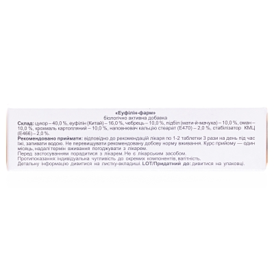 Эуфиллин-Фарм таблетки по 0,25 г №40