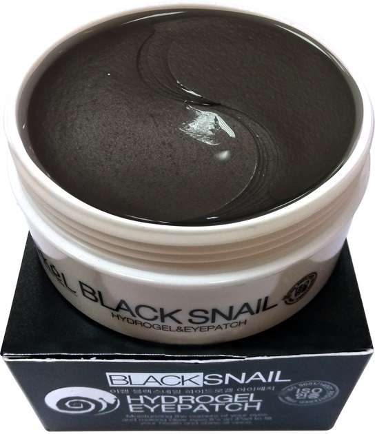 Патчи под глаза Ekel Eye Patch Black Snail с муцином черной улитки, 60 шт