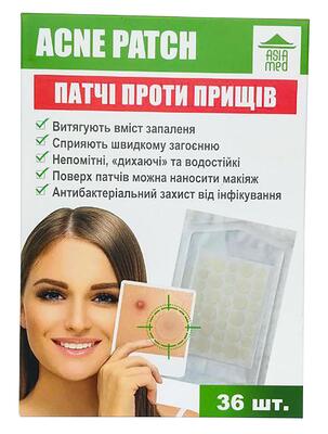 Патчи для лица против прыщей Asia Med Acne Patch, 36 шт