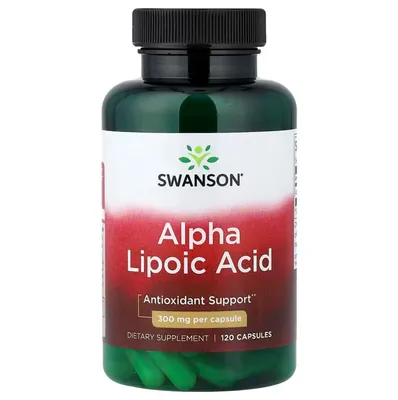 Альфа-ліпоєва кислота Swanson Alpha Lipoic Acid 300 мг, 120 капсул