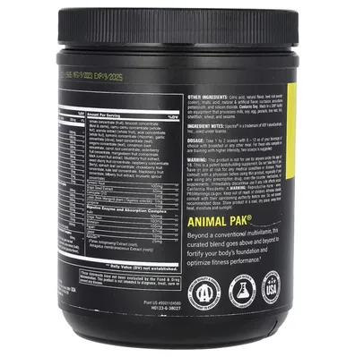 Вітаміни Universal Nutrition Animal Pak, фруктовий пунш, 417 г