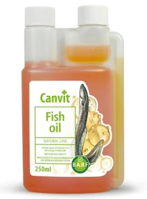 Вітаміни для собак Canvit Fish Oil, 250 мл