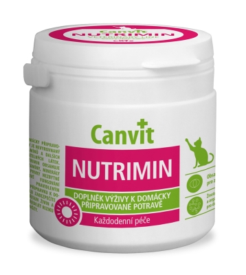 Витамины для кошек Canvit Nutrimin for cats при кормлении домашней едой, 150 г