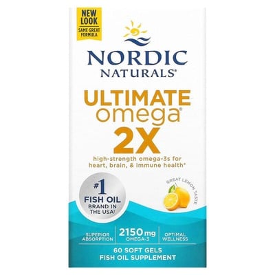 Омега Nordic Naturals Ultimate Omega 2x, 60 капсул