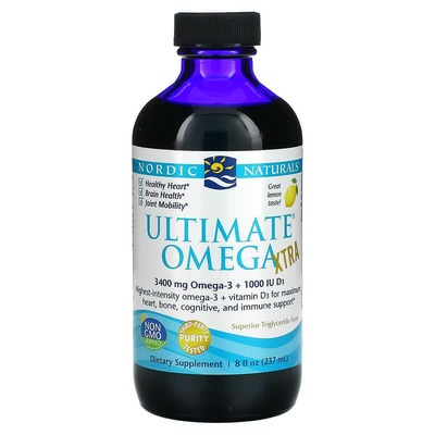 Омега Nordic Naturals Ultimate Omega Xtra лимонный вкус, 237 мл