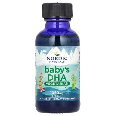 Докозагексаєнова кислота для дітей Nordic Naturals Babys DHA вегетаріанська, 30 мл