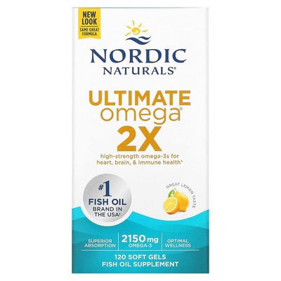 Омега Nordic Naturals Ultimate Omega 2x, 120 капсул