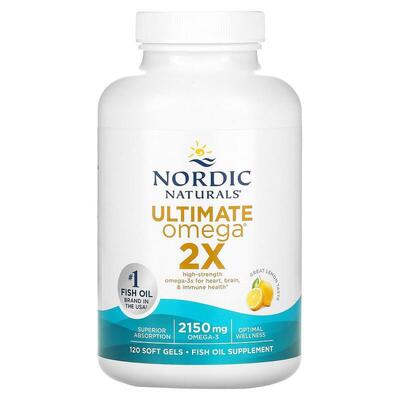 Омега Nordic Naturals Ultimate Omega 2x, 120 капсул