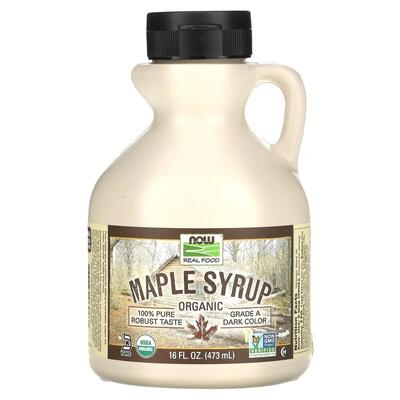 Кленовый сироп NOW Real Food Maple Syrup, 473 мл
