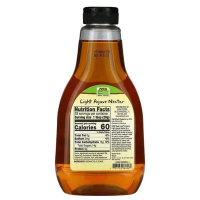 Нектар Агави NOW Real Food Agave Nectar, 660 г