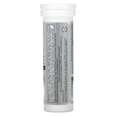 Електроліти Now Effer-Hydrate з лимонно-лаймовим смаком, 10 таблеток