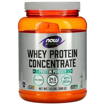 Протеїн сироватковий концентрат Now Sports Whey Protein Concentrate без смаку, 680 г