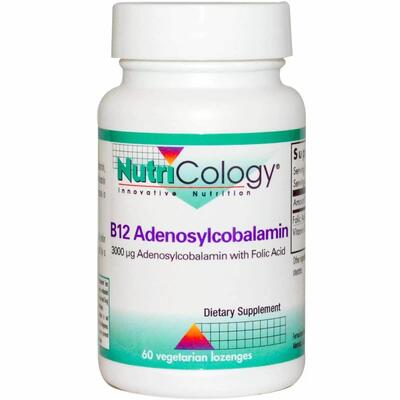 Витамин В12 (аденозилкобаламин) Nutricology B12 Adenosylcobalamin, 60 таблеток