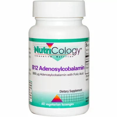 Вітамін В12 (аденозилкобаламін) Nutricology B12 Adenosylcobalamin, 60 таблеток