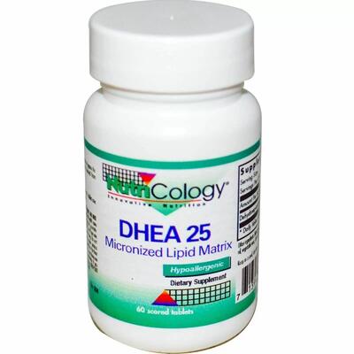 Дегідроепіандростерон Nutricology DHEA 25, 60 таблеток