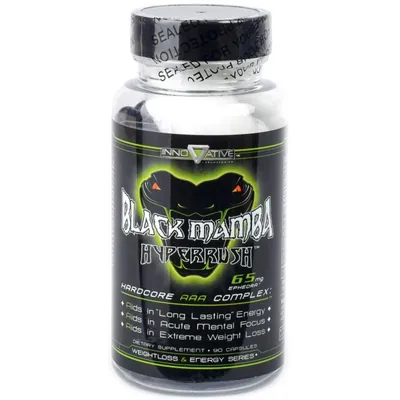 Жироспалювач Innovative Nutrition Black Mamba Hyperrush, 90 капсул
