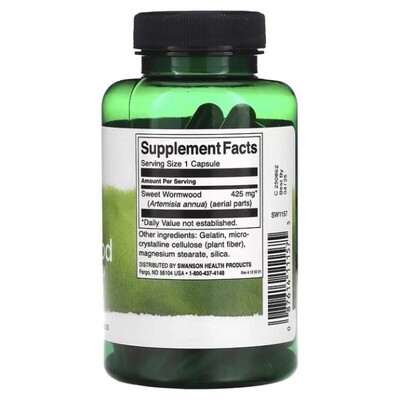 Полин Swanson Wormwood Full-Spectrum 425 мг, 90 капсул