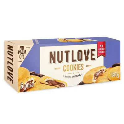 Печиво Allnutrition Nutlove Cookies подвійний шоколад, 130 г