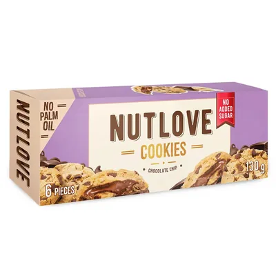 Печиво Allnutrition Nutlove Cookies шоколадна крихта, 130 г