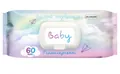 Серветки вологі Dr. Bauer baby гіпоалергенні без запаху, з клапаном, 60 шт