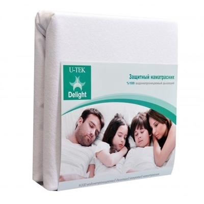 Наматрацник U-Tek Delight водонепроникний на гумках по кутах, 70 х 140 см