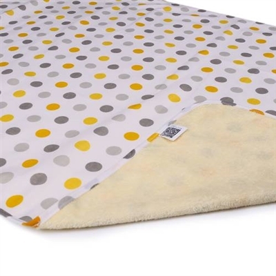 Пеленка Эко Пупс Eco Cotton двусторонняя непромокаемая, 65 х 90 см, горошек