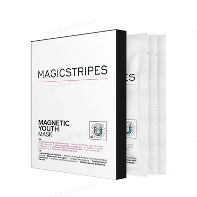 Магнітна маска Magicstripes Magnetic Youth Mask з ефектом омолодження, 3 шт