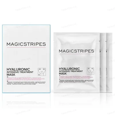 Маска Magicstripes Hyaluronic Intensive Treatment Mask з гіалуроновою кислотою, 3 шт