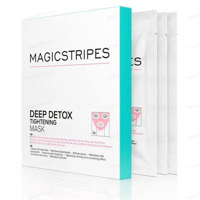 Маска-детокс Magicstripes Deep Detox Tightening Mask Глибоке очищення шкіри, 3 шт
