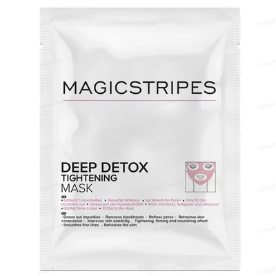 Маска-детокс Magicstripes Deep Detox Tightening Mask Глибоке очищення шкіри, 3 шт
