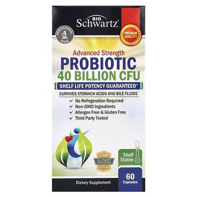 Пробиотики 40 млрд BioSchwartz Probiotic 40 billion, 60 капсул